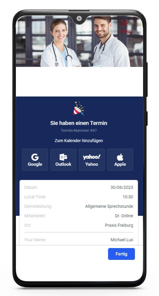 mobile-kalenderbestaetigung-praxis-onlinekalender-LUX-digitale-Praxis